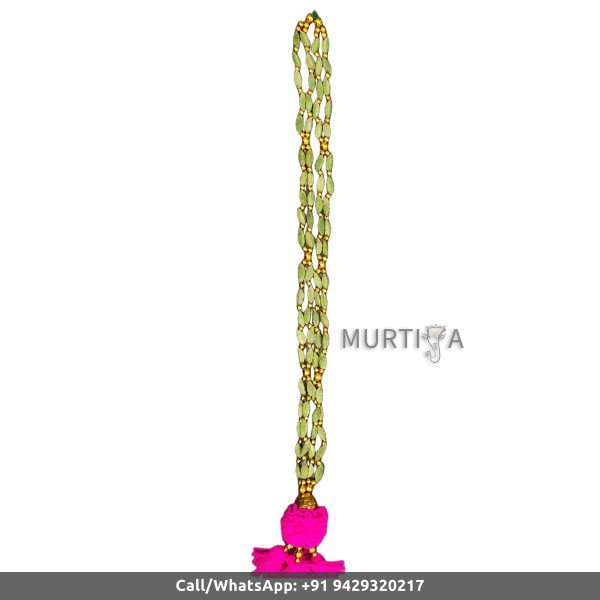 Welcome Guest Mala-Original Cardamom with bright pink string string and golden beads Garland-2 Ft MilniMala-Baarat WelcomeGift-Groom Side WelcomeMala-SwagatMala-Indian Hindu WeddingGarland