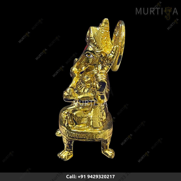 Brass Ganesh Ji - 16 CM | 6 Inch