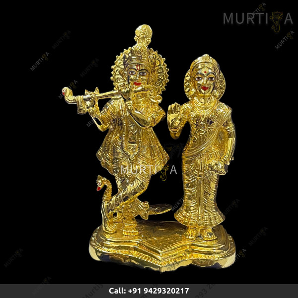 Brass Radha Krishna 21 CM | 8 Inch