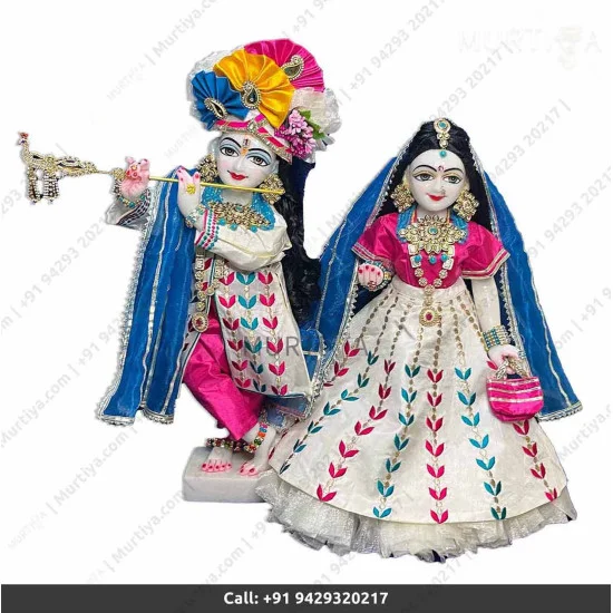 Krishna's World (4NO-8INCH) Designer Laddu Gopal ji/Krishna ji Dress with  Pompom, Pearl & Stone Dress Price in India - Buy Krishna's World  (4NO-8INCH) Designer Laddu Gopal ji/Krishna ji Dress with Pompom, Pearl
